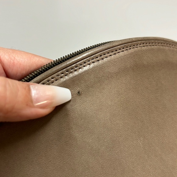 Artbag Vintage Dome Leather Taupe Crossbody Bag Made in Italy - Picture 15 of 16